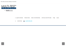 Tablet Screenshot of multitestbrasil.com.br